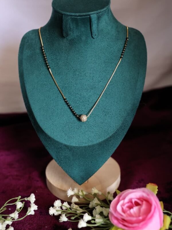 classic daily wear ad diamond mangalsutra for women