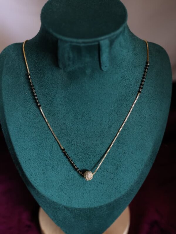 classic daily wear ad diamond mangalsutra for women