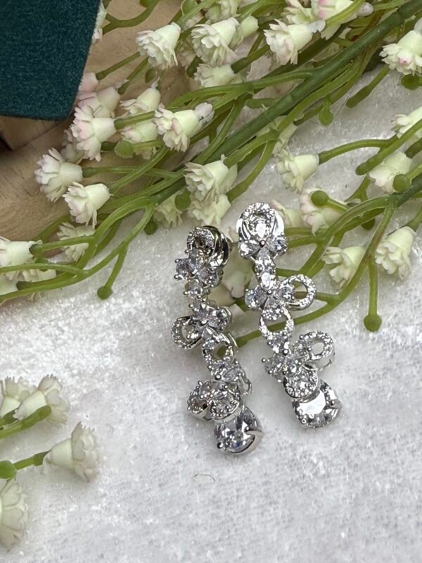 elegant crystal drop a.d. necklace set