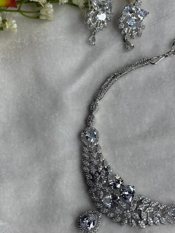 Majestic Floral Cascade Crystal Set