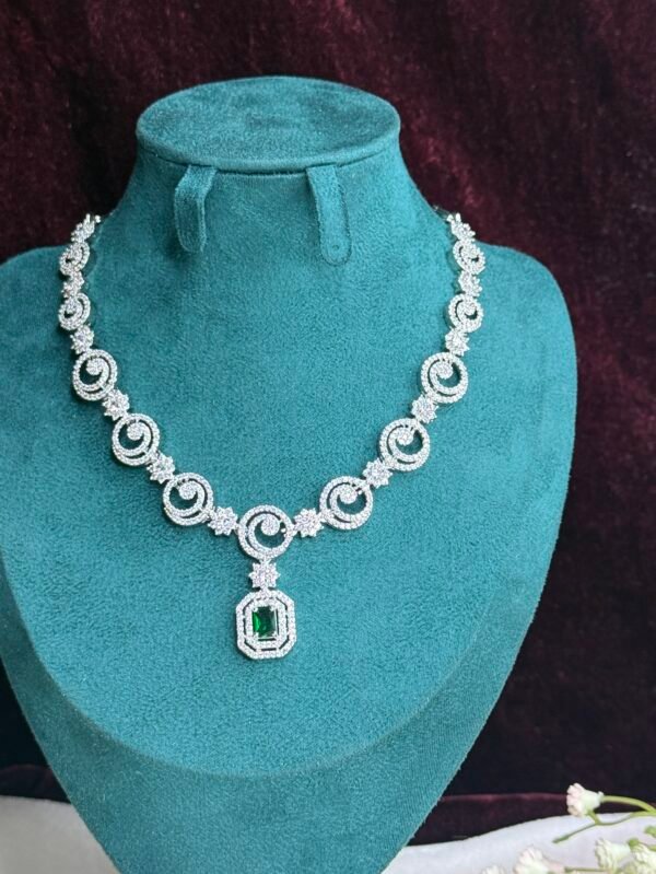 emerald royale statement a.d. necklace set